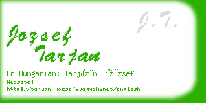 jozsef tarjan business card